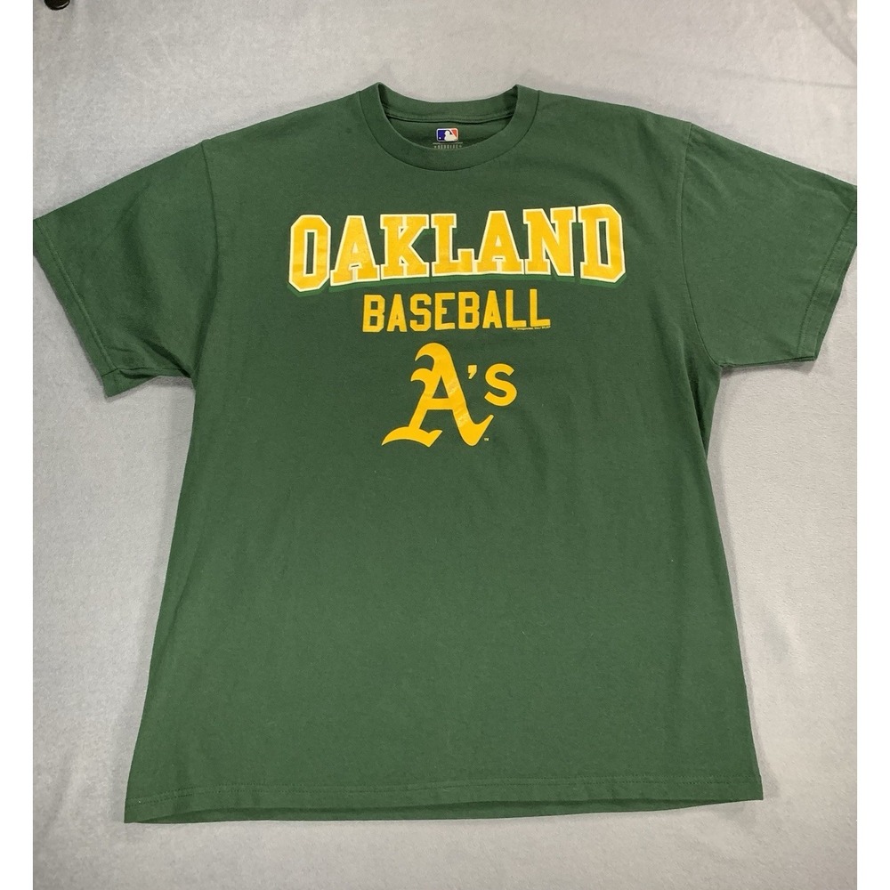 Oakland Athletics A's Green Men's T-Shirt Size L MLB Genuine Merchandise